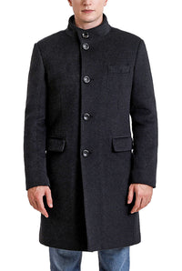 BGSD Men Jacob Cashmere Wool Blend Top Coat