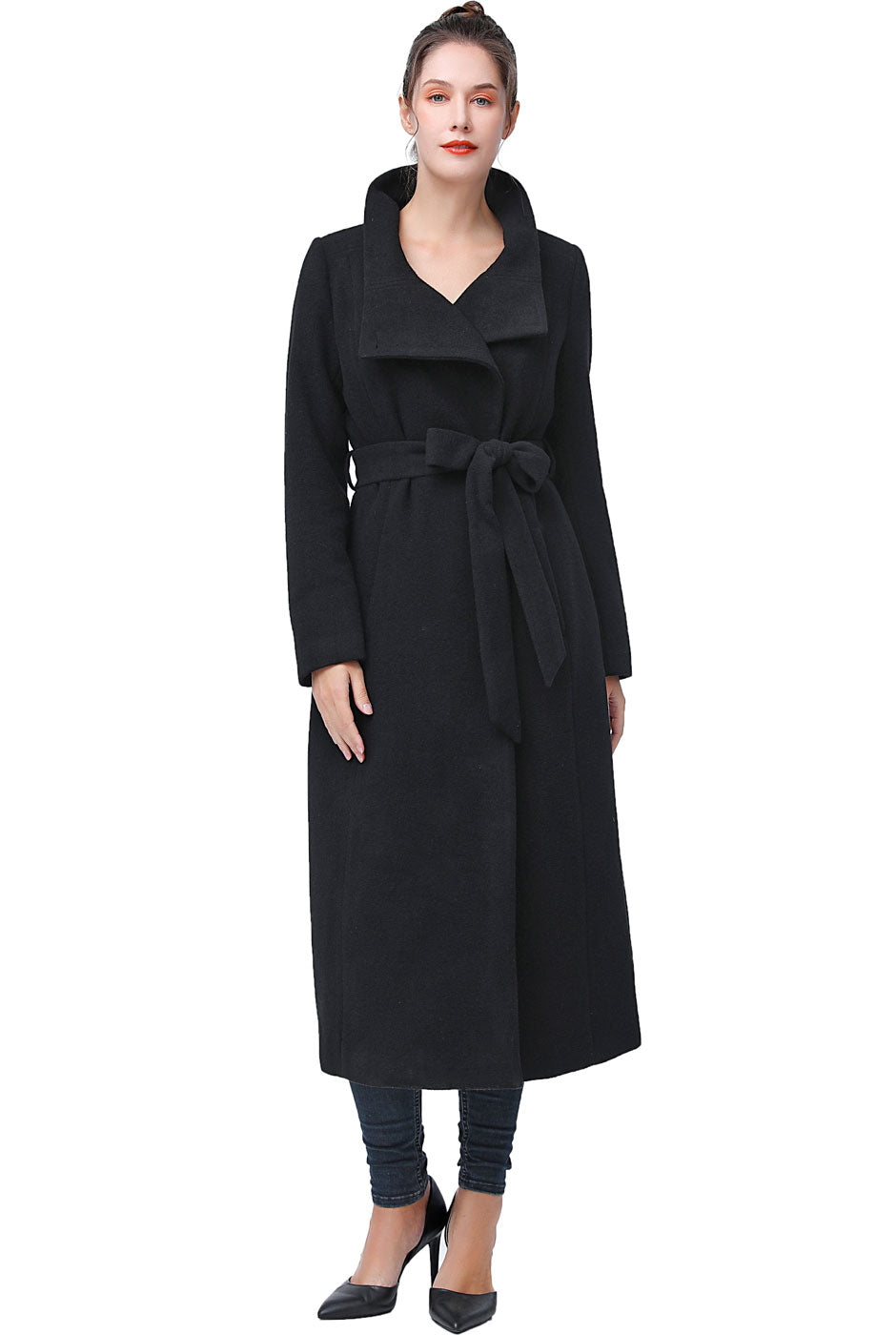 BGSD Women Mai Wool Long Trench Coat