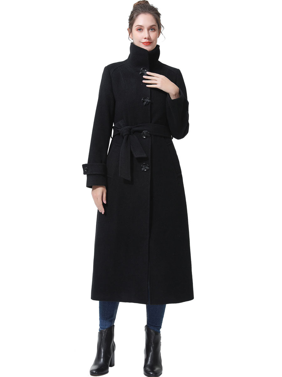 BGSD Women Ela Full Length Long Wool Trench Coat