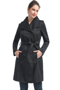 BGSD Women Jessie Waterproof Hooded Trench Coat