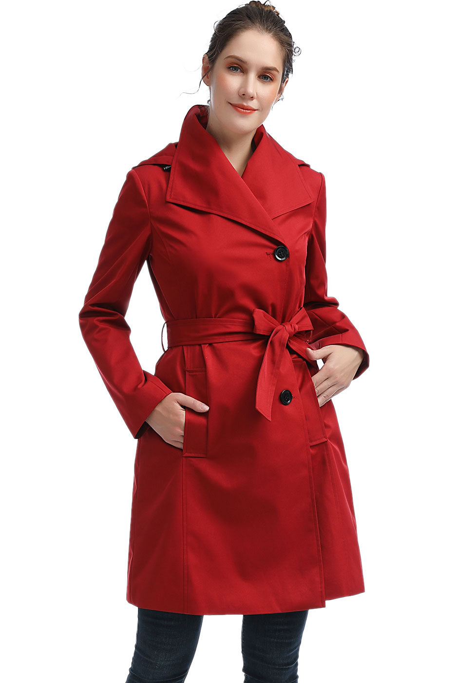 BGSD Women Jessie Waterproof Hooded Trench Coat – Luxury Lane