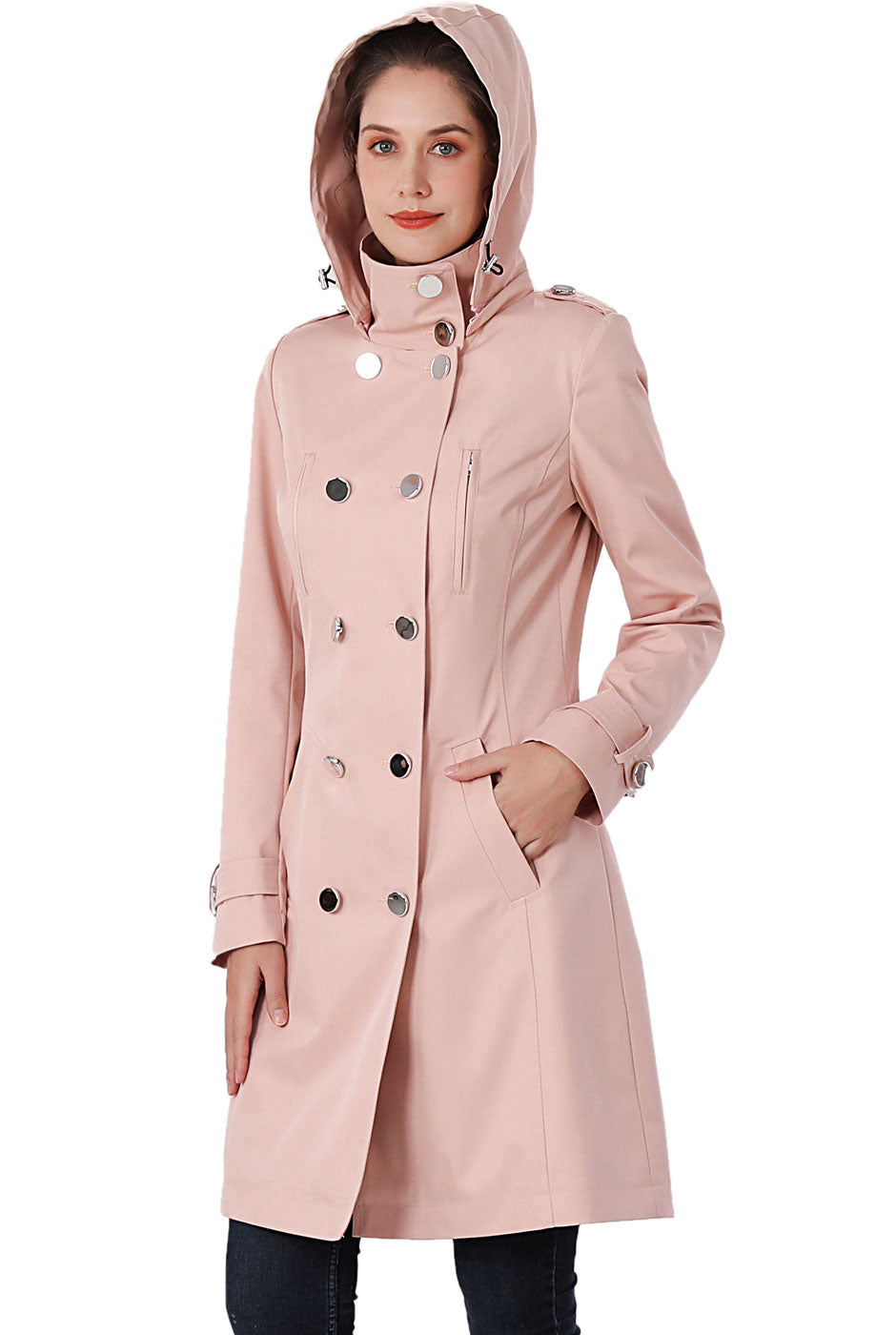 BGSD Women Amari Waterproof Hooded Trench Coat