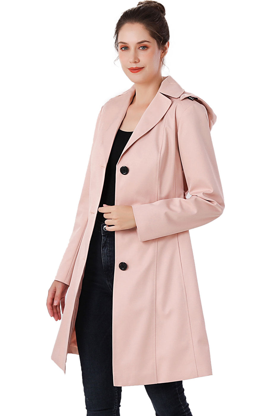 BGSD Women Aleah Waterproof Hooded Trench Coat