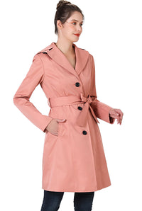 BGSD Women Aleah Waterproof Hooded Trench Coat