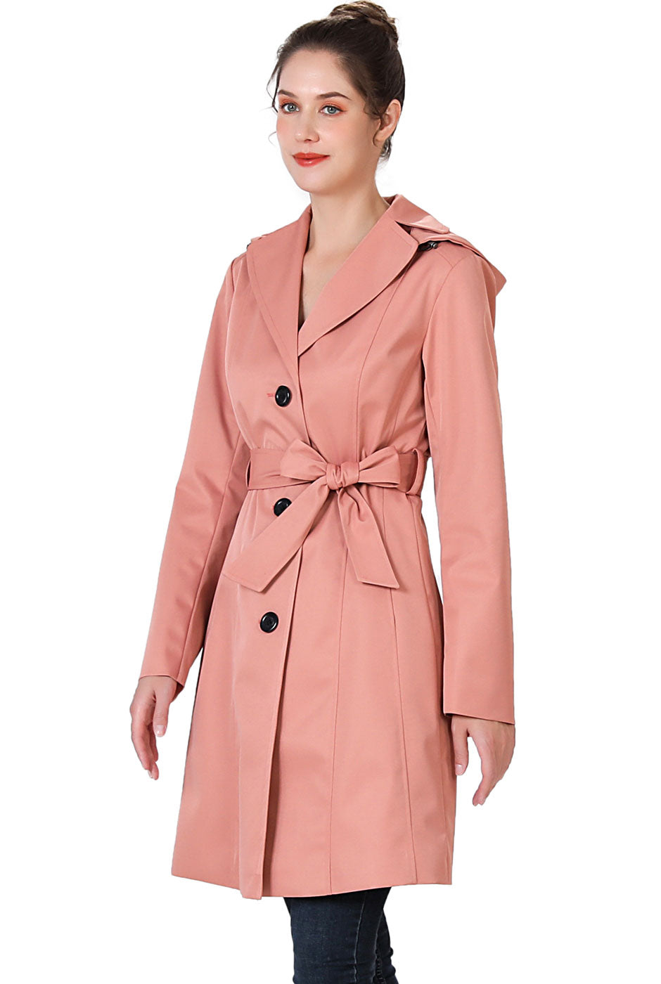 BGSD Women Aleah Waterproof Hooded Trench Coat