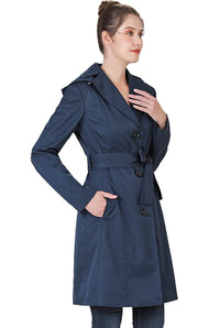 BGSD Women Aleah Waterproof Hooded Trench Coat