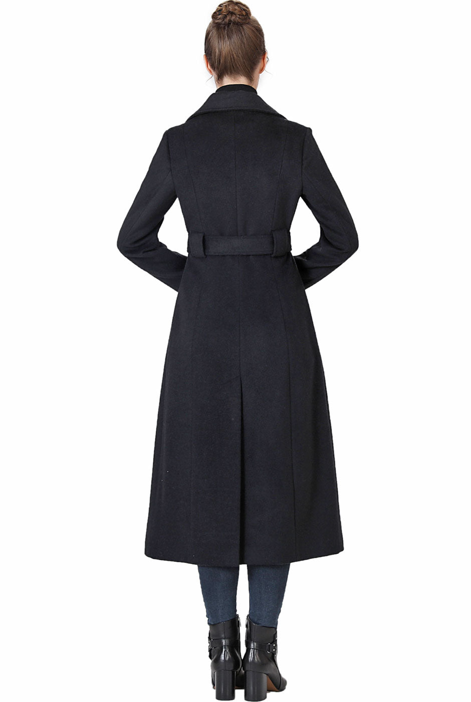 BGSD Women May Belted Wrap Wool Trench Coat