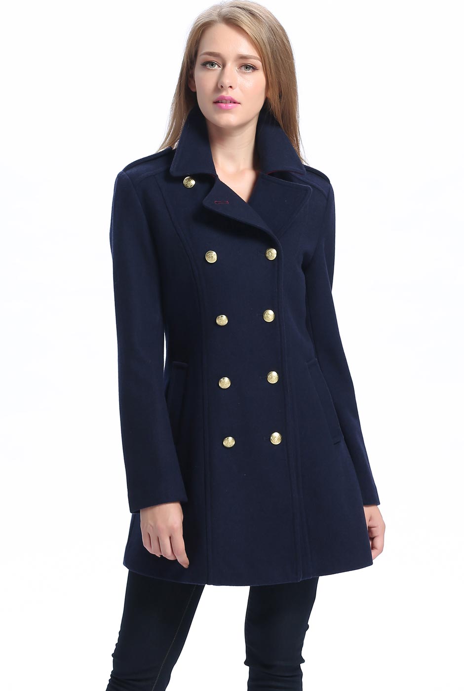 Melton best sale coat ladies