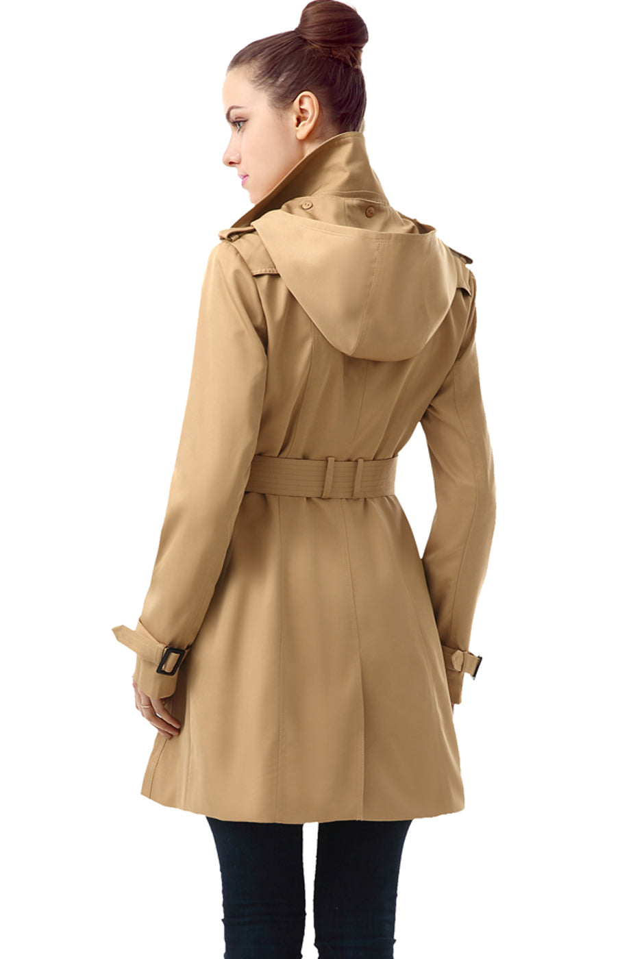 Mid length trench coat hot sale womens