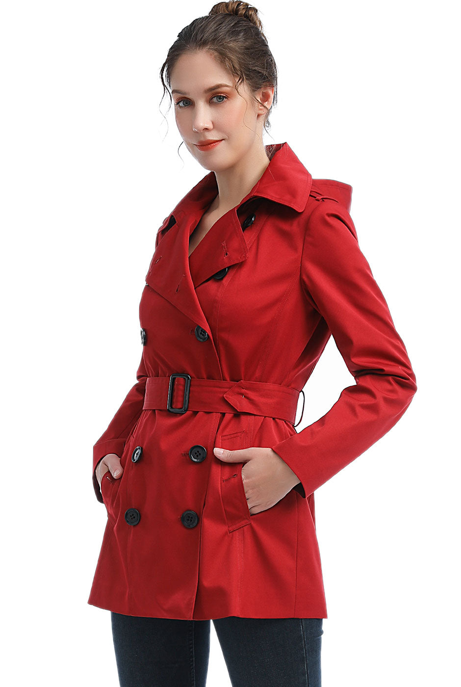 Trench coat 2025 femme rouge