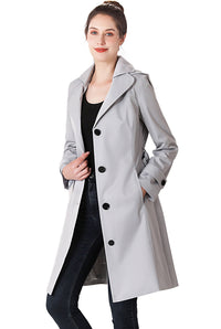 BGSD Women Eva Waterproof Hooded Trench Coat