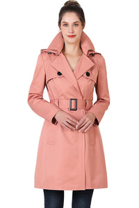 BGSD Women Gabby Waterproof Hooded Trench Coat