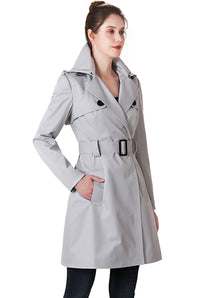 BGSD Women Gabby Waterproof Hooded Trench Coat