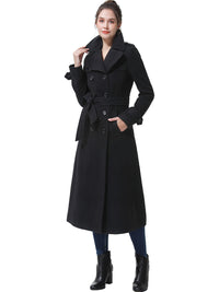 BGSD Women Dee Full Length Long Wool Trench Coat