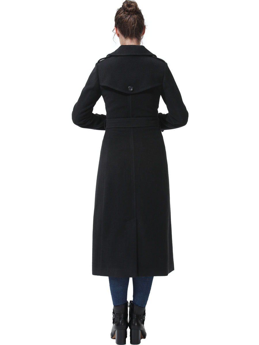 BGSD Women Dee Full Length Long Wool Trench Coat