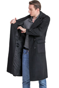 Landing Leathers Men Peter Wool Blend Long Walker Coat