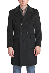 Landing Leathers Men Addison Wool Blend Pea Coat