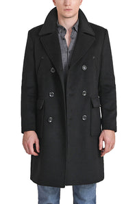 Landing Leathers Men Addison Wool Blend Pea Coat