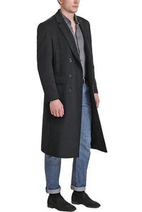 Landing Leathers Men Holmes Wool Blend Long Walking Coat