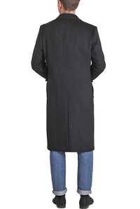 Landing Leathers Men Holmes Wool Blend Long Walking Coat