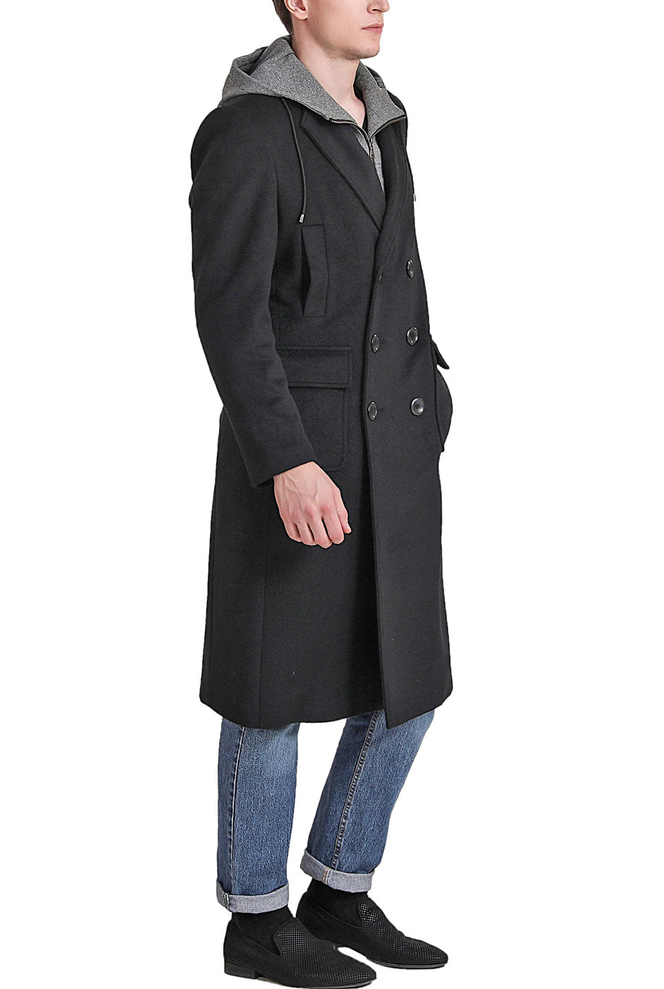 Landing Leathers Men Holmes Wool Blend Long Walking Coat