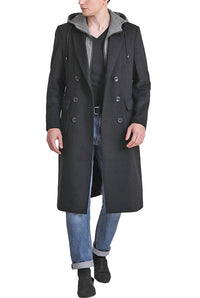 Landing Leathers Men Holmes Wool Blend Long Walking Coat