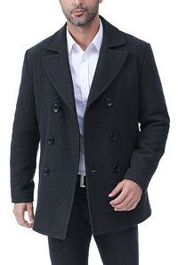 BGSD Men Hugh Wool Blend Pea Coat