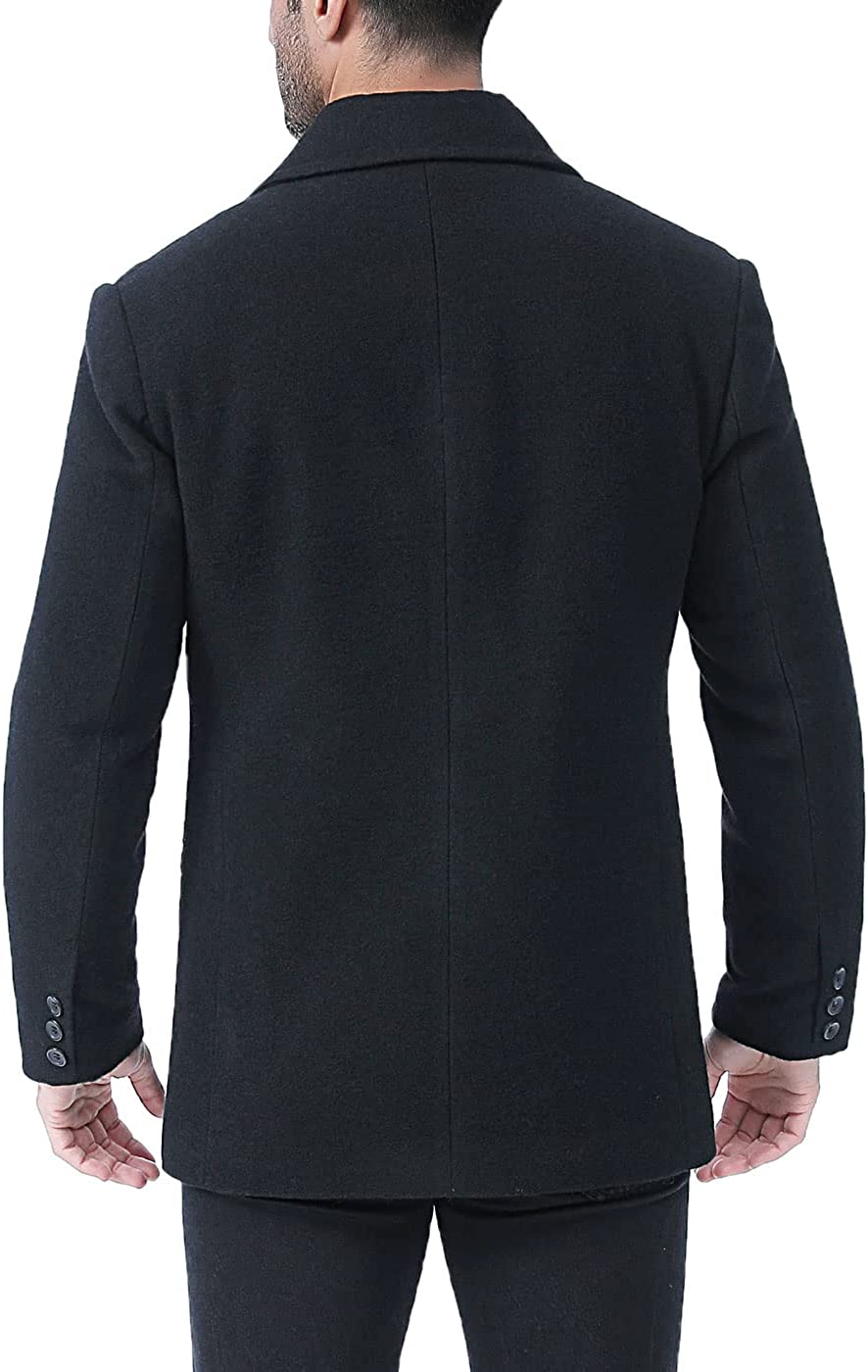 BGSD Men Hugh Wool Blend Pea Coat