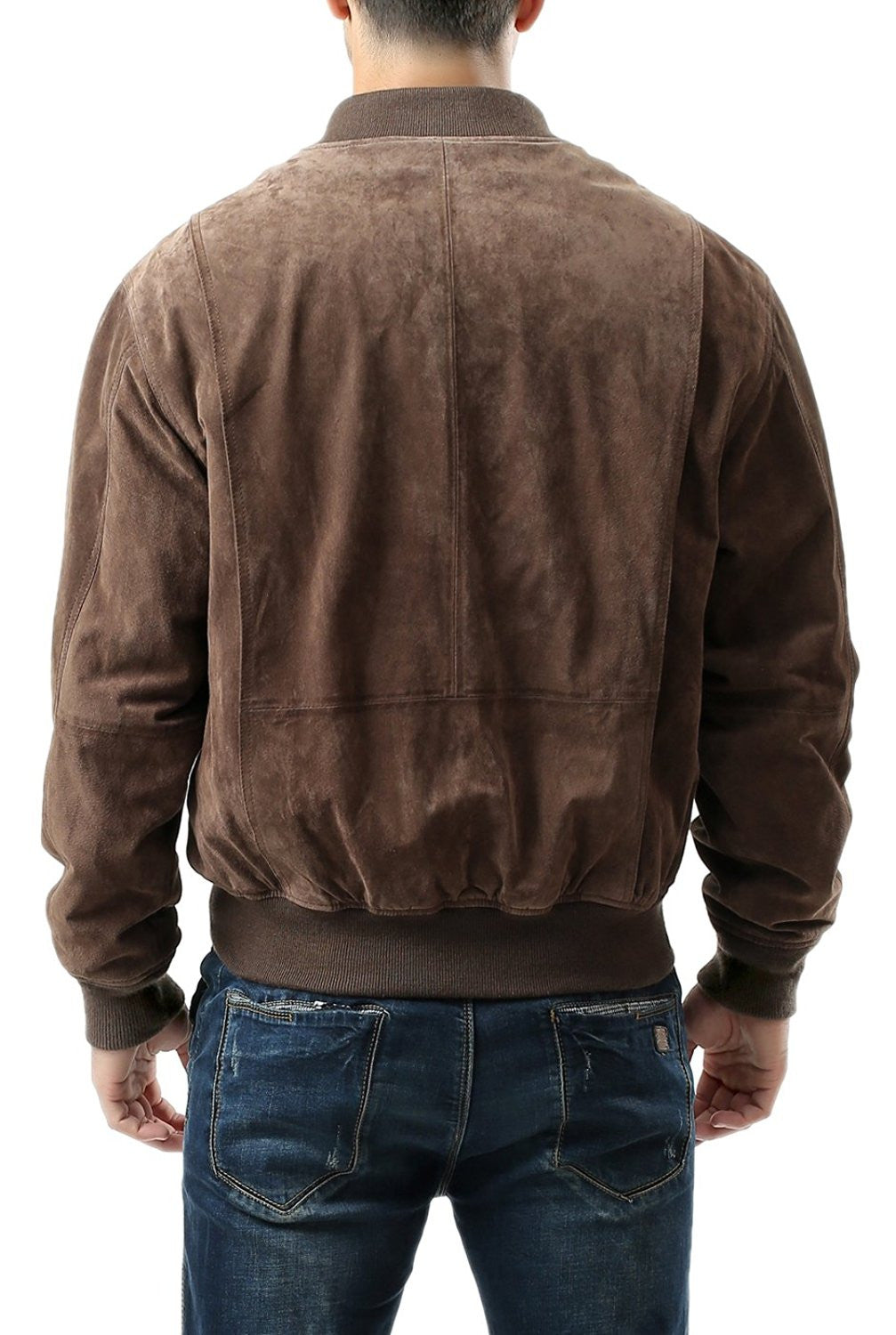 Landing Leathers Men WWII Suede Leather Tanker Jacket