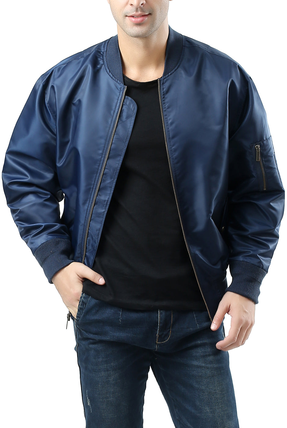 Landing Leathers Men's Air Force MA1 Bomber Jacket